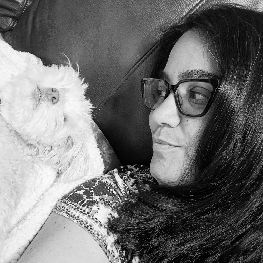 Hi! I'm Andria and that's my pup Grover  🐶